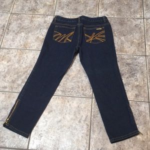 Michael Kors Zippered Ankle Petite Jeans